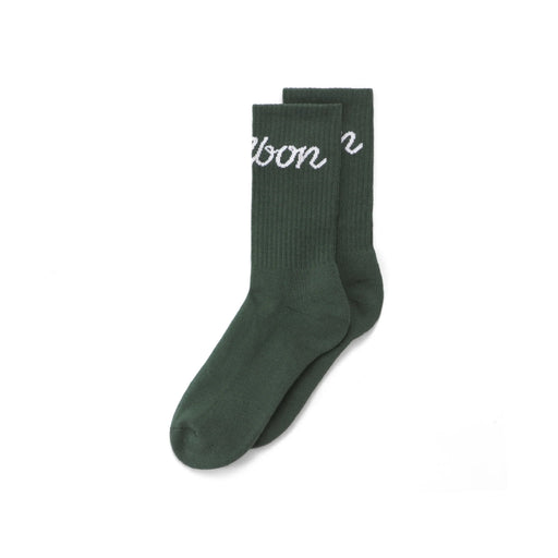Malbon - Green Bon Script Sock
