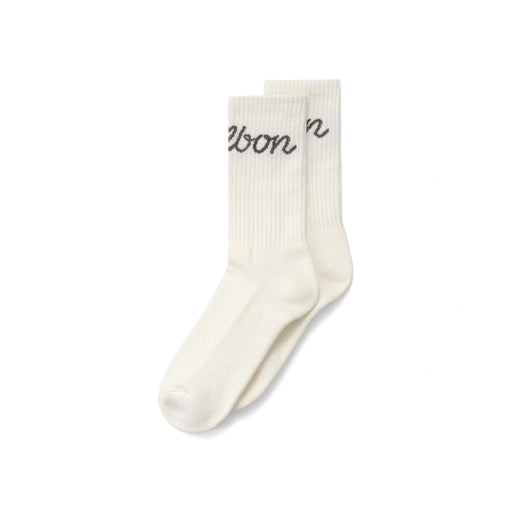 Malbon - Ivory Bon Script Sock