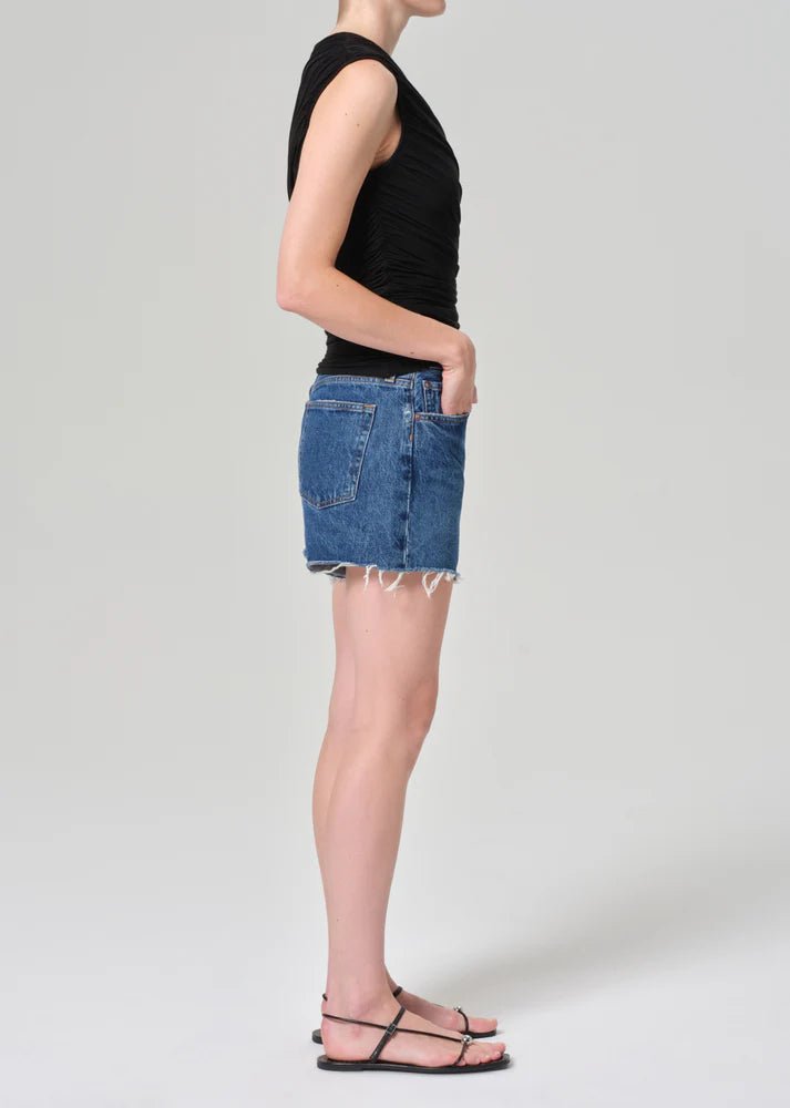 Agolde - Parker Long Short in Caution - Kalifornia Jean Bar