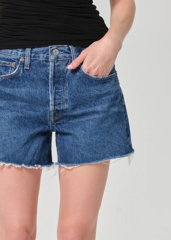 Agolde - Parker Long Short in Caution - Kalifornia Jean Bar