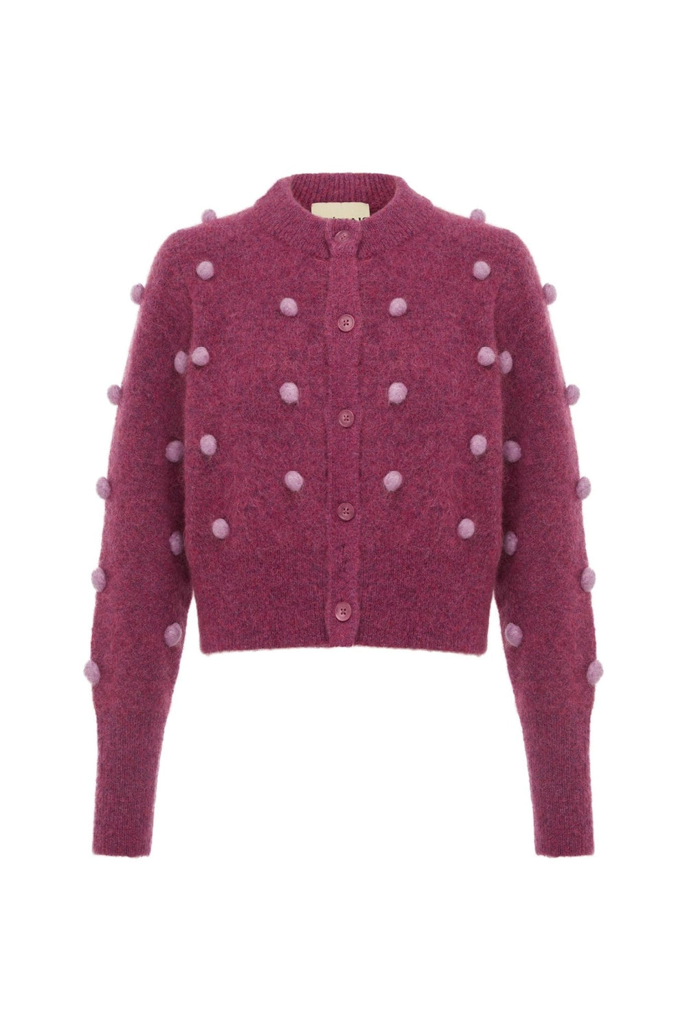 Alémais - Elia Mulberry Cropped Cardigan - Kalifornia Jean Bar