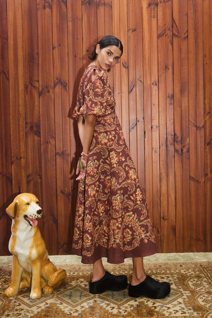 Alémais - Seraphina Midi Dress - Kalifornia Jean Bar