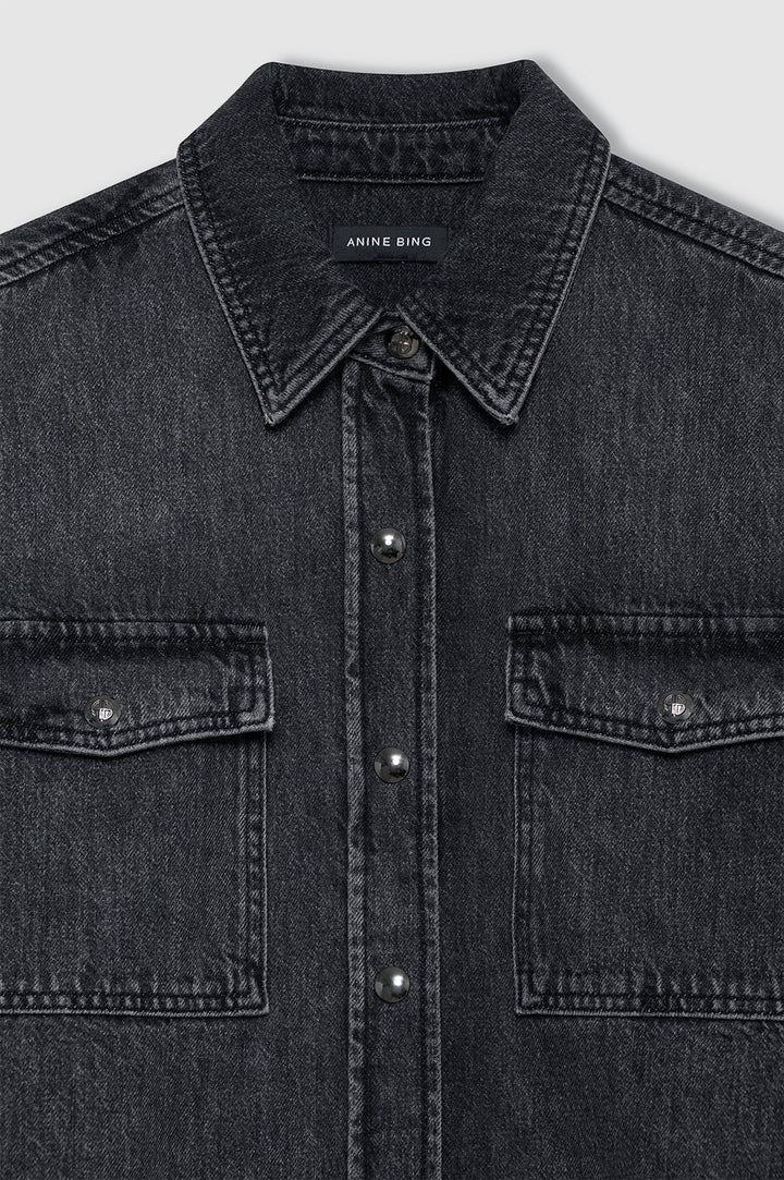 Anine Bing - Arctic Night Paxton Shirt - Kalifornia Jean Bar