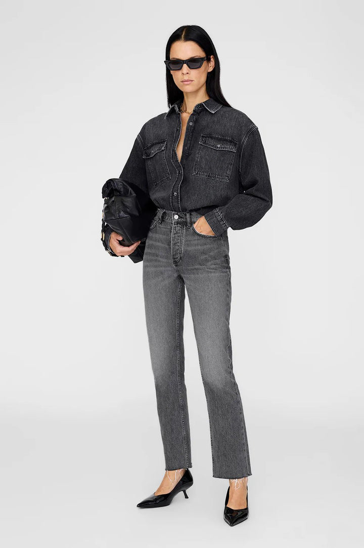 Anine Bing - Arctic Night Paxton Shirt - Kalifornia Jean Bar