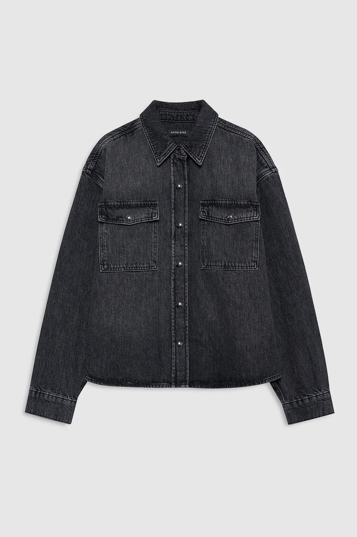 Anine Bing - Arctic Night Paxton Shirt - Kalifornia Jean Bar