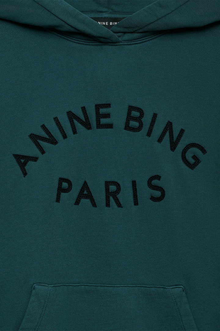 Anine Bing - Dark Teal Harvey Sweatshirt - Kalifornia Jean Bar