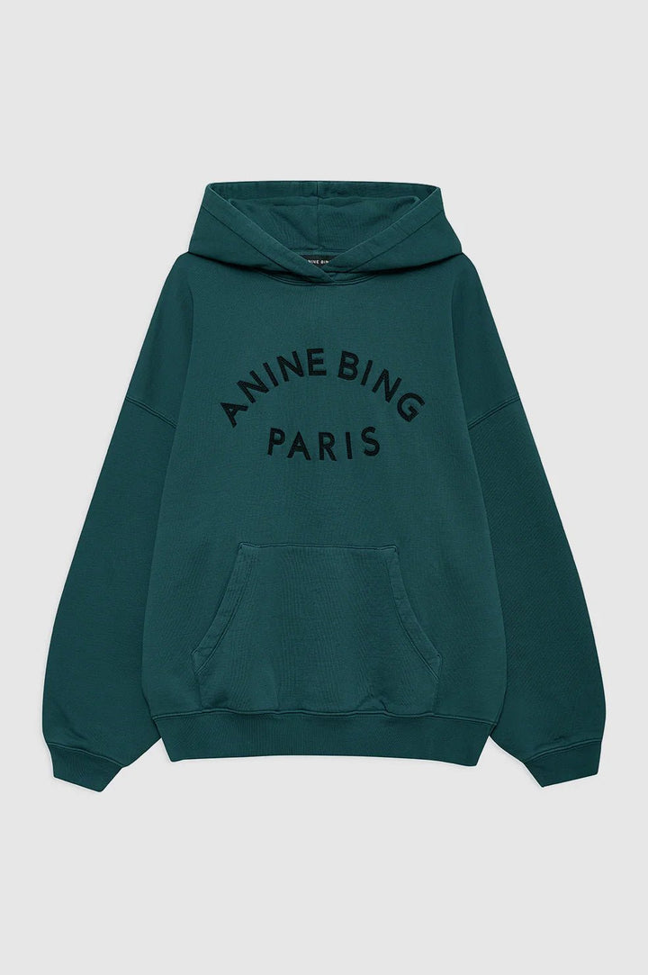Anine Bing - Dark Teal Harvey Sweatshirt - Kalifornia Jean Bar
