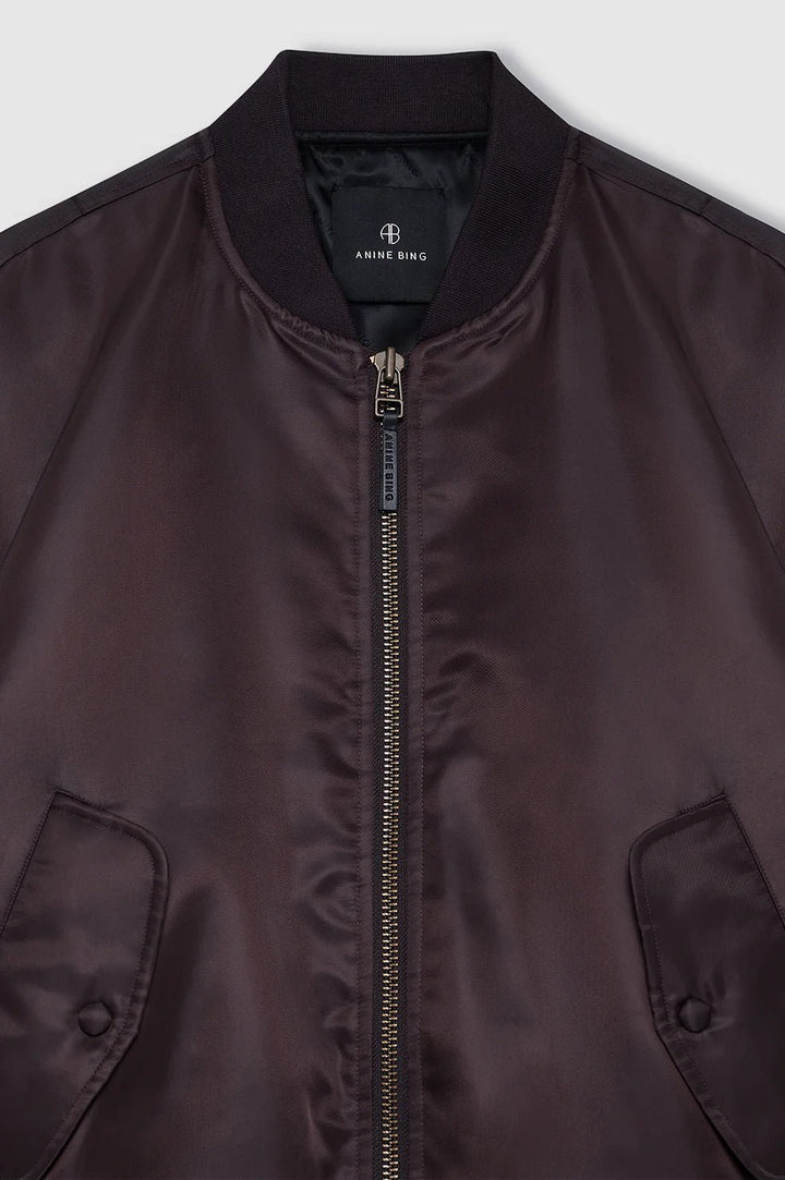 Anine Bing - Deep Brown Leon Bomber - Kalifornia Jean Bar