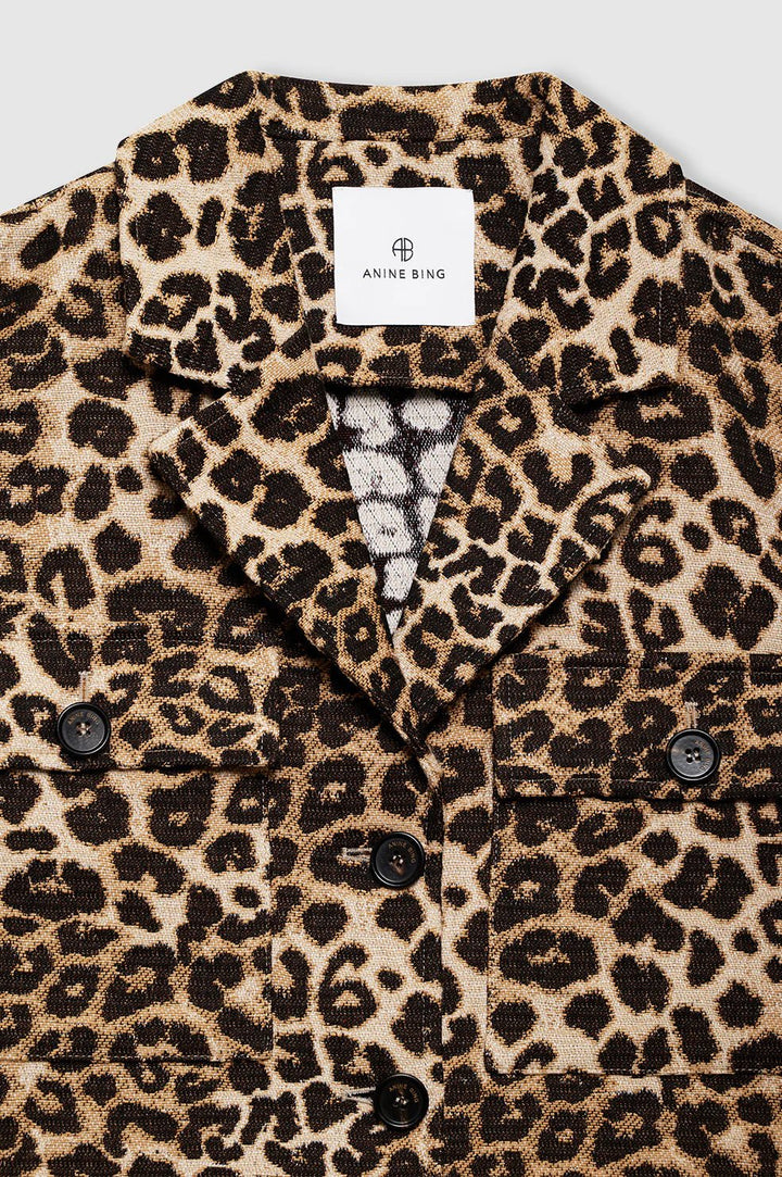 Anine Bing - Leopard Flynn Jacket - Kalifornia Jean Bar