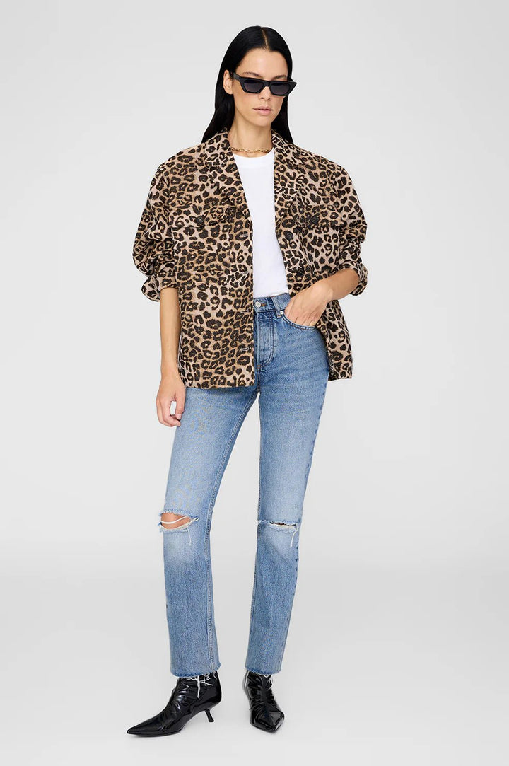 Anine Bing - Leopard Flynn Jacket - Kalifornia Jean Bar