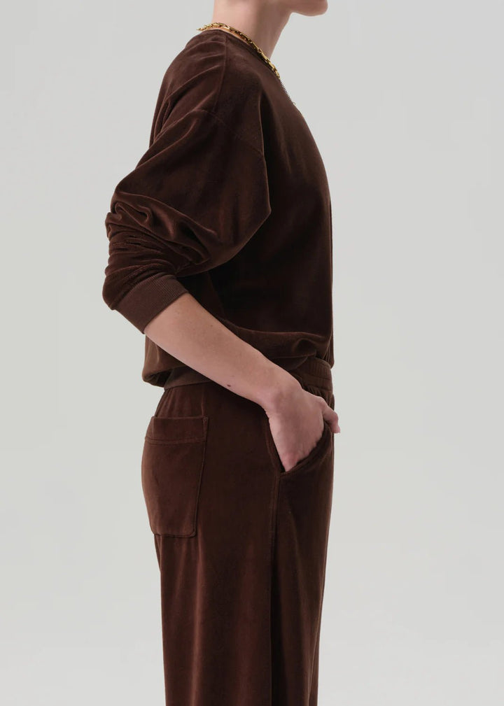 Citizens of Humanity - Cammello Vintage Velour Crewneck - Kalifornia Jean Bar