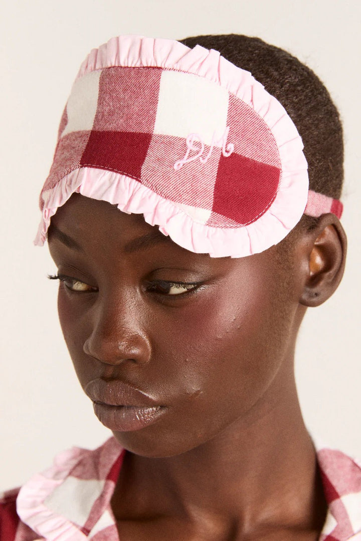 Damson Madder - Antonella PJ Set in Burg Gingham - Kalifornia Jean Bar