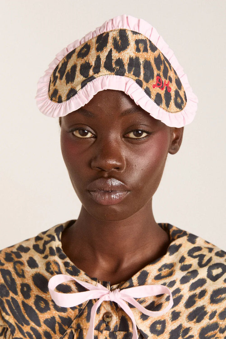 Damson Madder - PJ Eye Mask in Leopard - Kalifornia Jean Bar