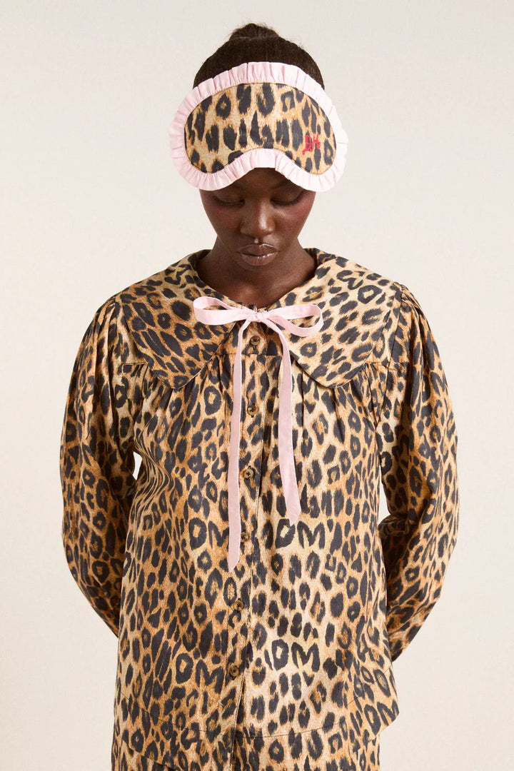 Damson Madder - PJ Eye Mask in Leopard - Kalifornia Jean Bar