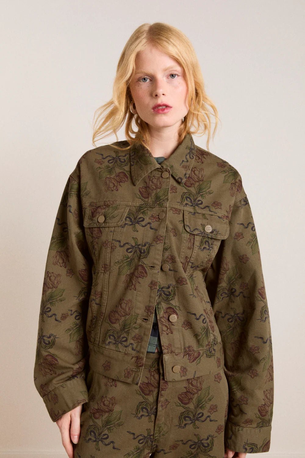 Damson Madder - Stacia Jacket in Tulip Khaki - Kalifornia Jean Bar