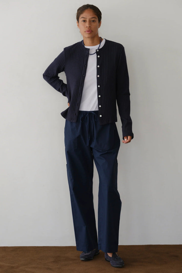 Donni - Navy Pop Drawstring Cargo Pant - Kalifornia Jean Bar