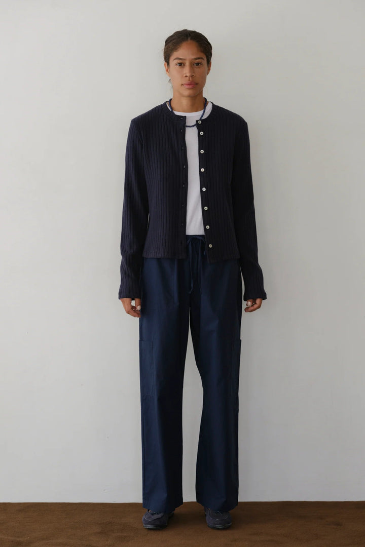 Donni - Navy Pop Drawstring Cargo Pant - Kalifornia Jean Bar