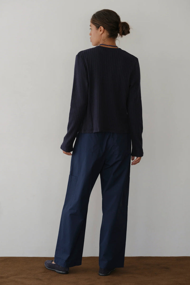 Donni - Navy Pop Drawstring Cargo Pant - Kalifornia Jean Bar