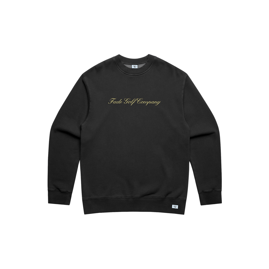 Fade Golf Co. - Transfusion Crewneck in Faded Black - Kalifornia Jean Bar