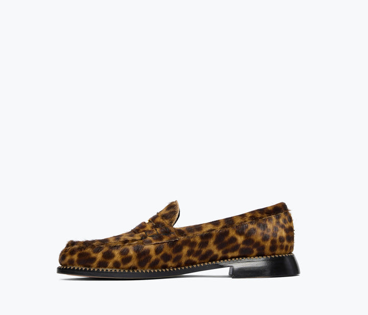 Freda Salvador - Leopard Haircalf Elba Penny Loafer - Kalifornia Jean Bar