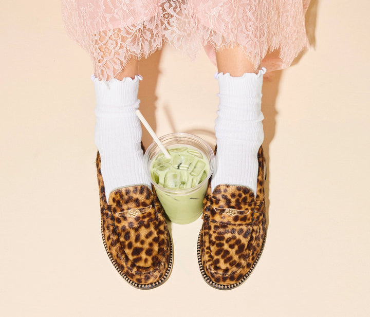 Freda Salvador - Leopard Haircalf Elba Penny Loafer - Kalifornia Jean Bar