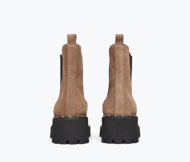 Freda Salvador - Sesame Suede Bailey Studded Rain Resistant Boot - Kalifornia Jean Bar