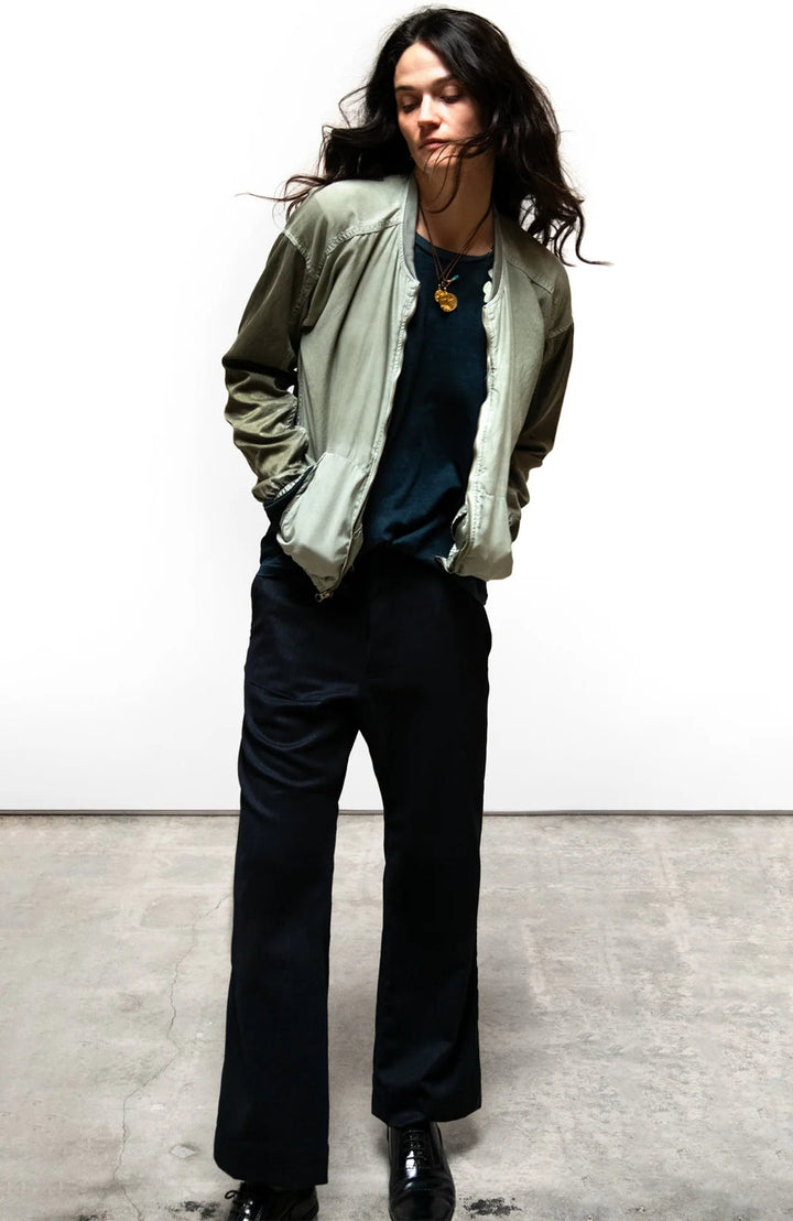 Freecity - Deep Navy Cashmere Blend French Sailor Pant - Kalifornia Jean Bar