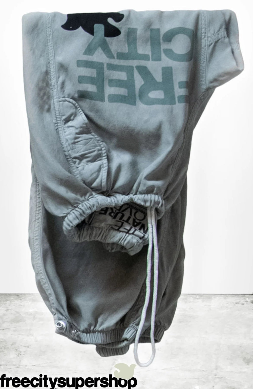 Freecity - Silver Rock Flap/Snap Matte Satin Airjump Pant - Kalifornia Jean Bar