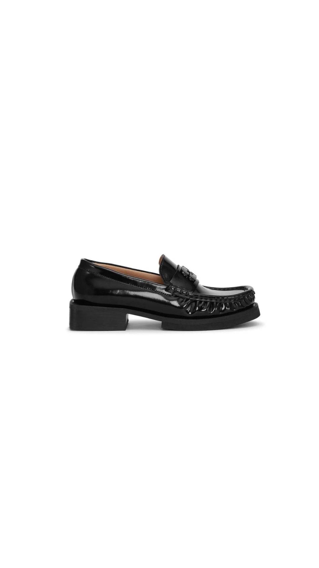 GANNI - Black Butterfly Logo Moccasin - Kalifornia Jean Bar