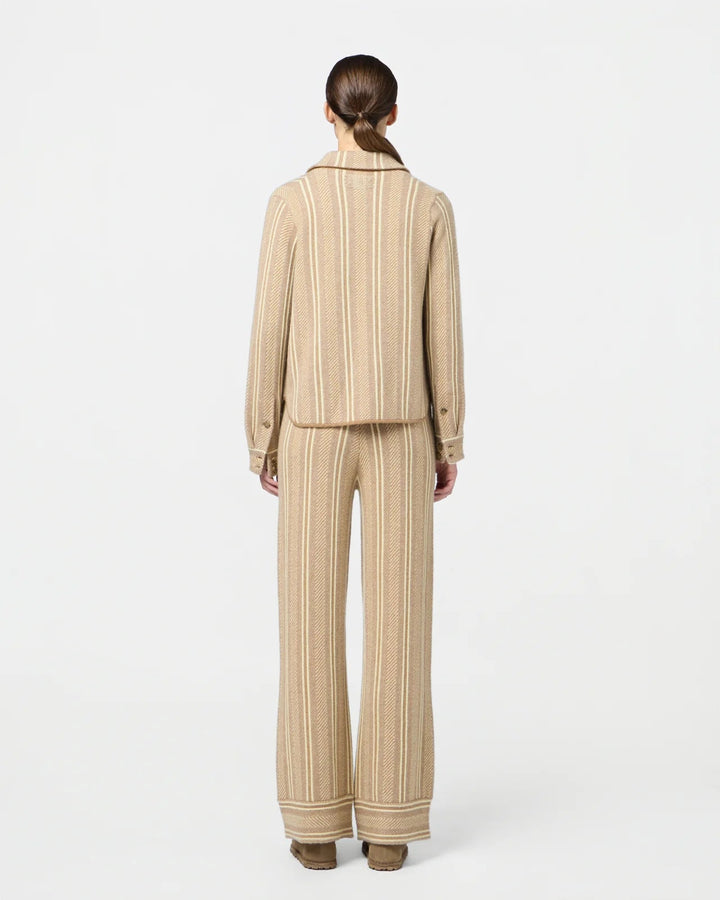 Guest in Residence - Dylan Stripe Shirt Almond Combo - Kalifornia Jean Bar