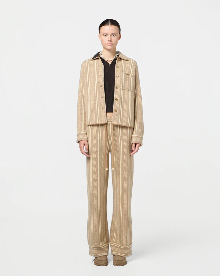 Guest in Residence - Dylan Stripe Shirt Almond Combo - Kalifornia Jean Bar