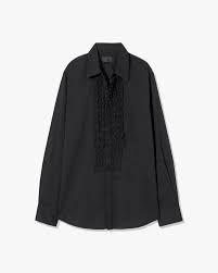 Nili Lotan - Black Nathael Ruffle Shirt
