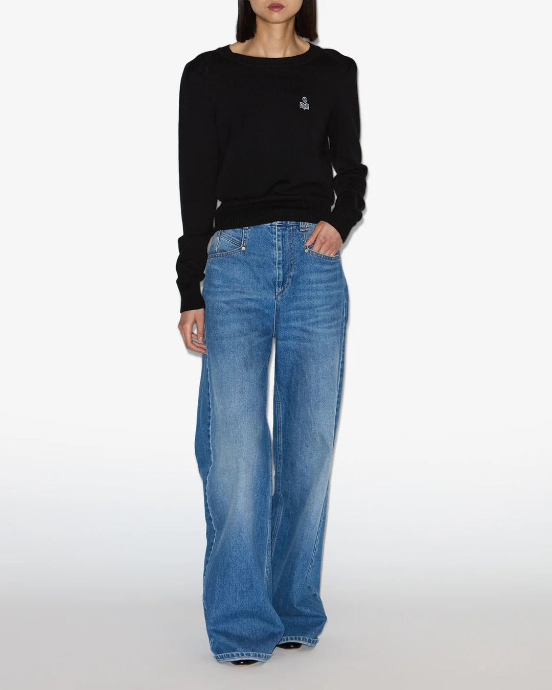 Isabel Marant - Black Abelle Pullover Sweater - Kalifornia Jean Bar
