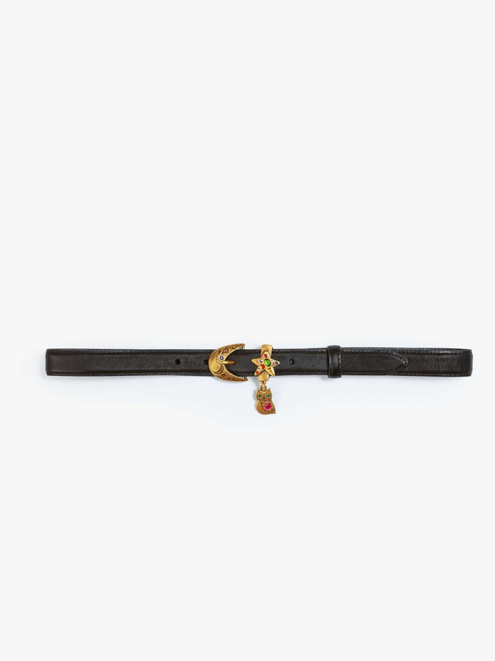 Mother - Charm School Belt in Black - Kalifornia Jean Bar
