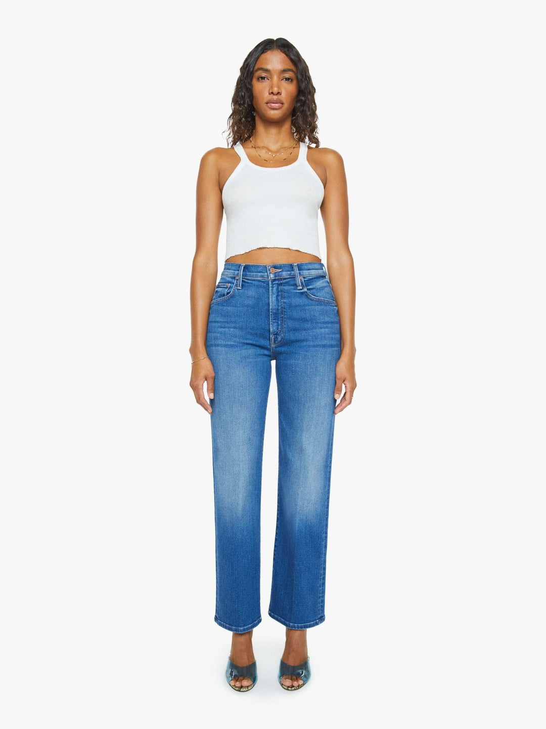Mother - Rambler Zip Flood Jean Nip it In the Bud - Kalifornia Jean Bar