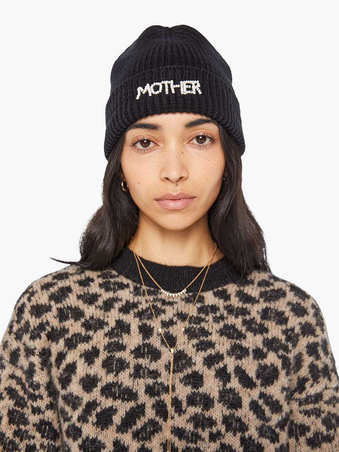 Mother - The Beadie Beanie in Black - Kalifornia Jean Bar