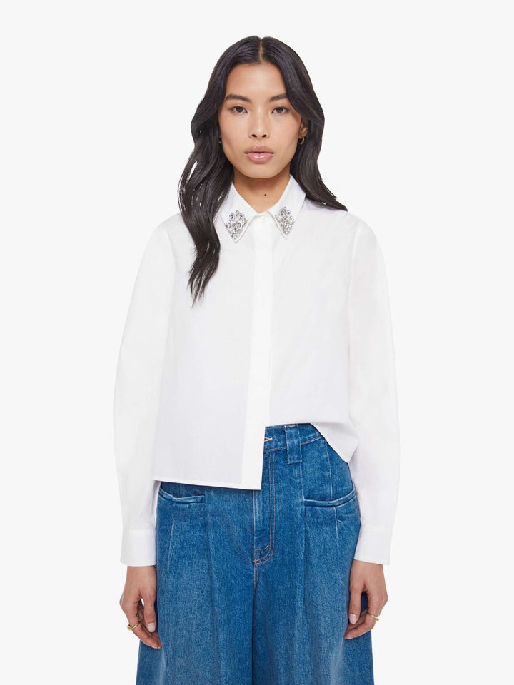 Mother - The Honor Shirt in White - Kalifornia Jean Bar