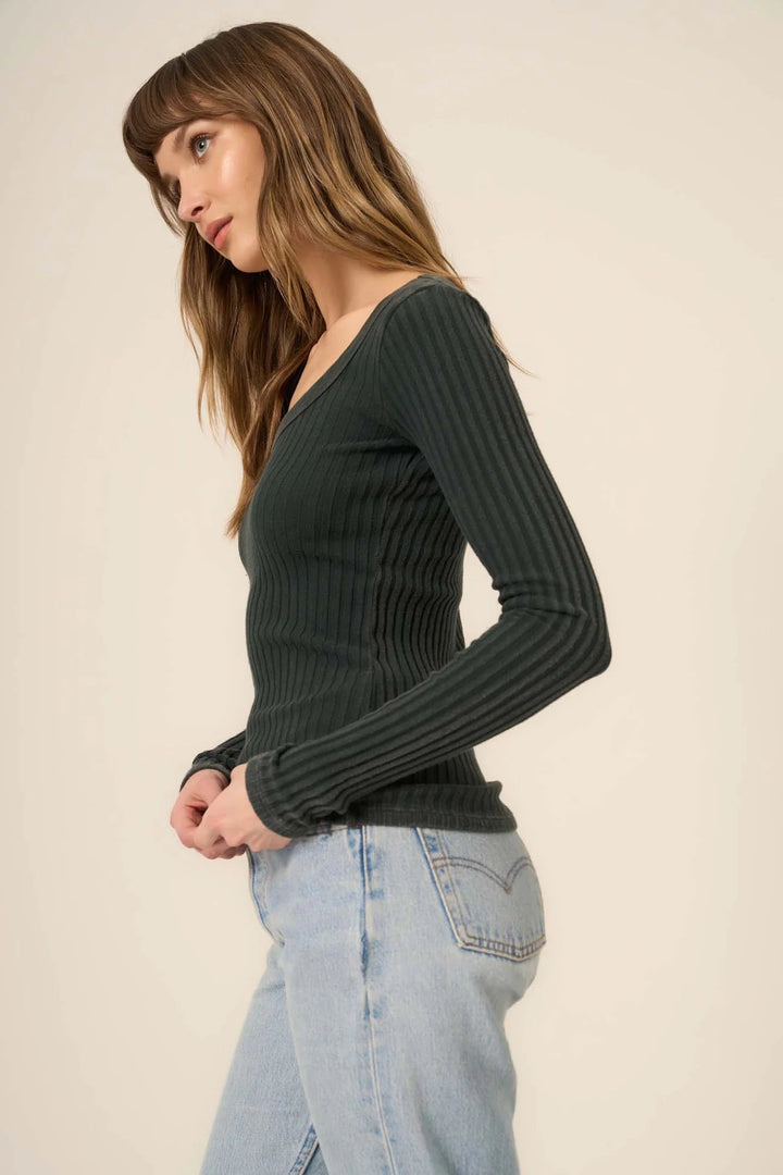 Project Social T - MW Pine What's The Scoop Long Sleeve - Kalifornia Jean Bar