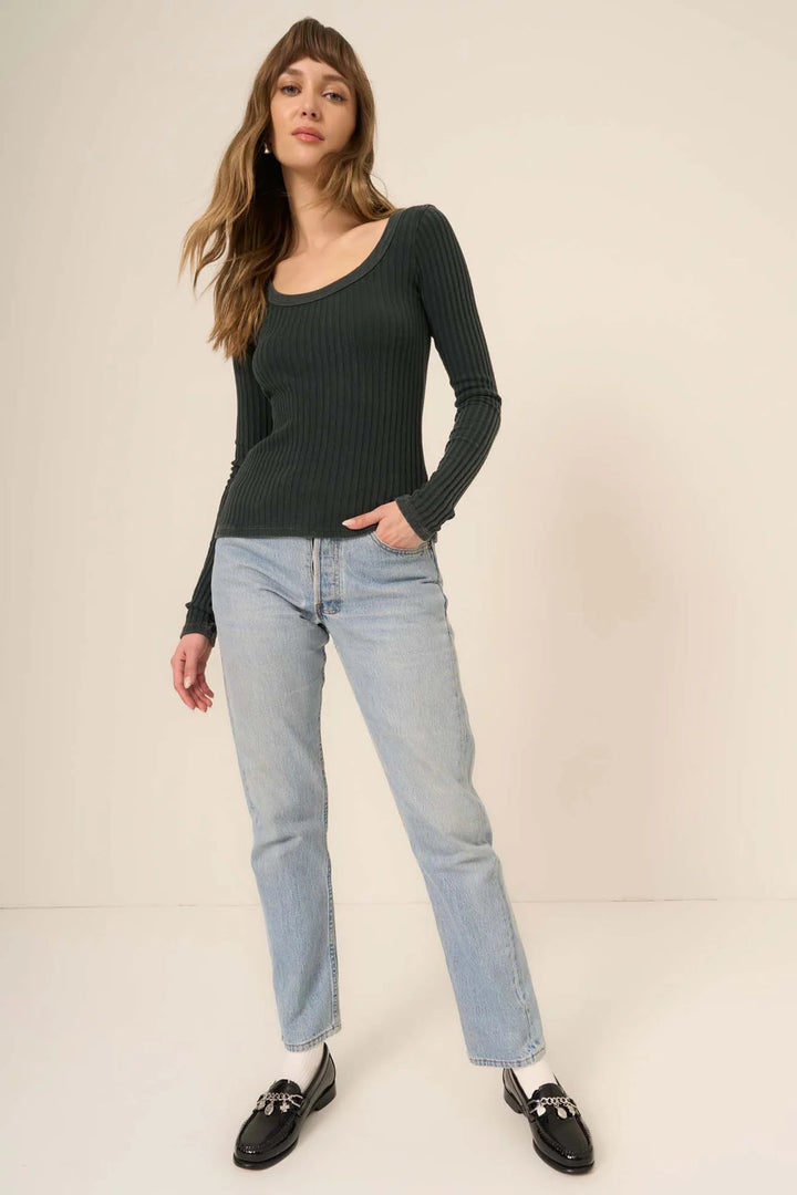Project Social T - MW Pine What's The Scoop Long Sleeve - Kalifornia Jean Bar