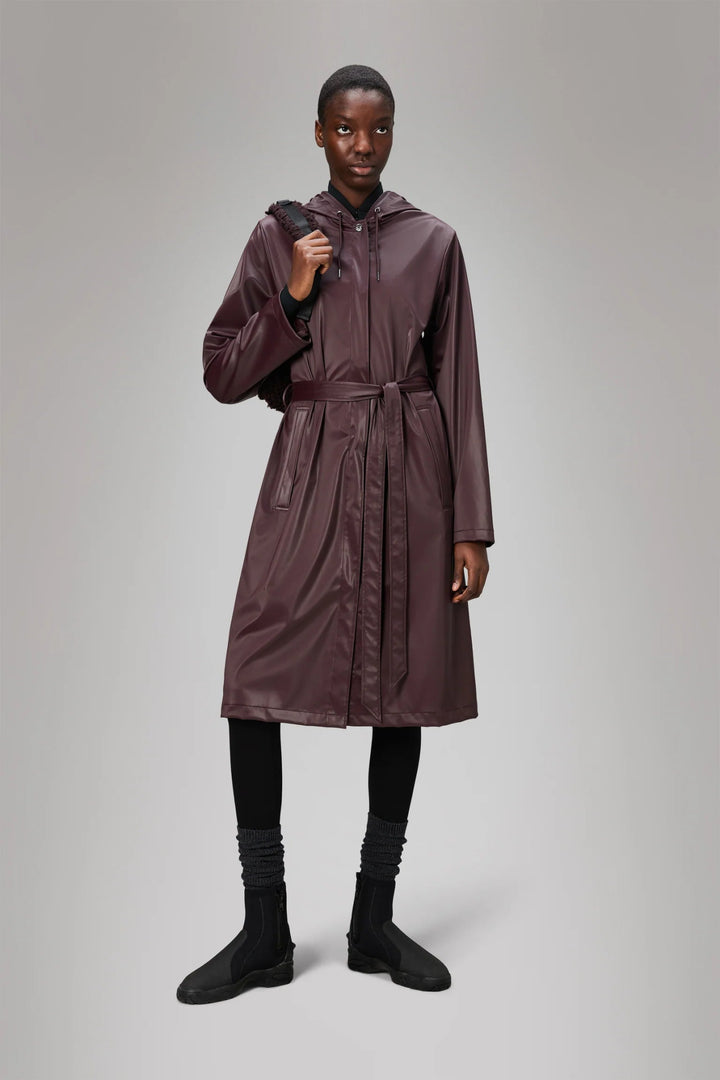 RAINS - A - Line Longer W Jacket in Depth - Kalifornia Jean Bar