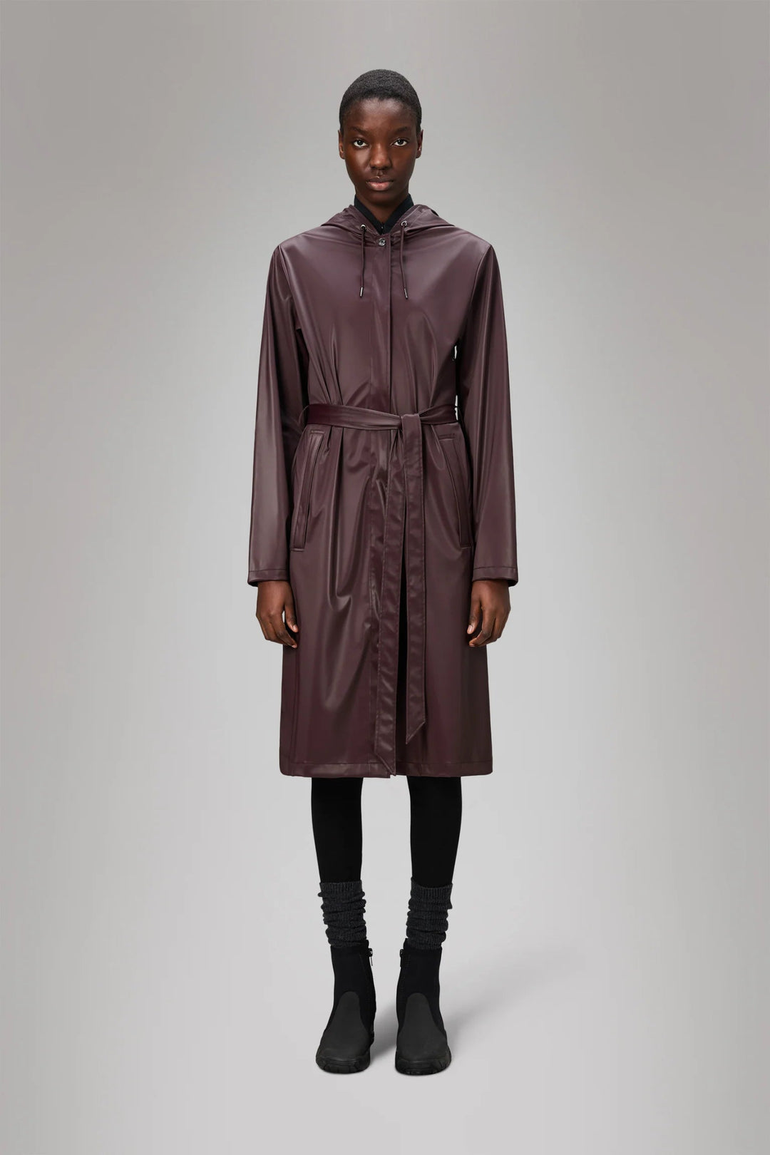 RAINS - A - Line Longer W Jacket in Depth - Kalifornia Jean Bar