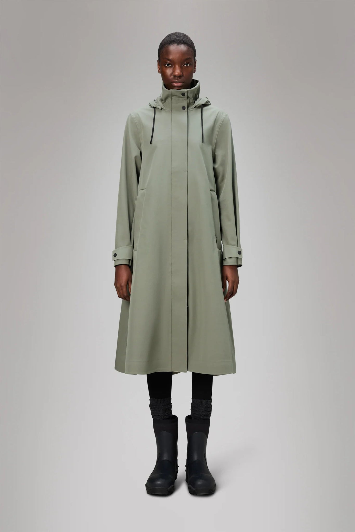 Rains - Suva Vision Softshell A-Line in Drift - Kalifornia Jean 