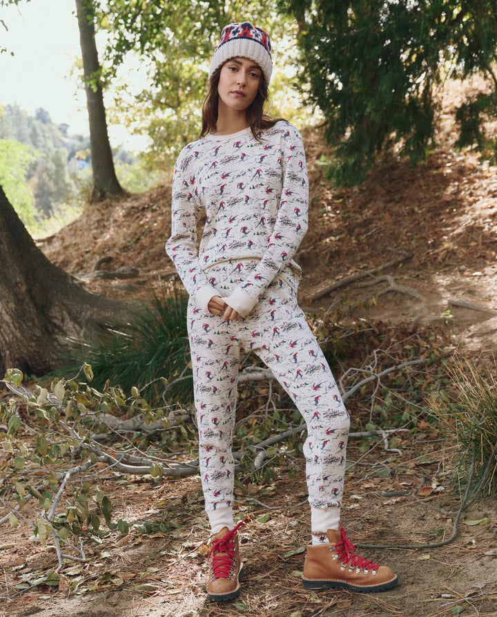 The Great - Classic Crew Thermal in Slope - Kalifornia Jean Bar