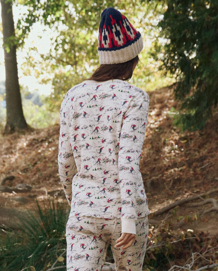 The Great - Classic Crew Thermal in Slope - Kalifornia Jean Bar