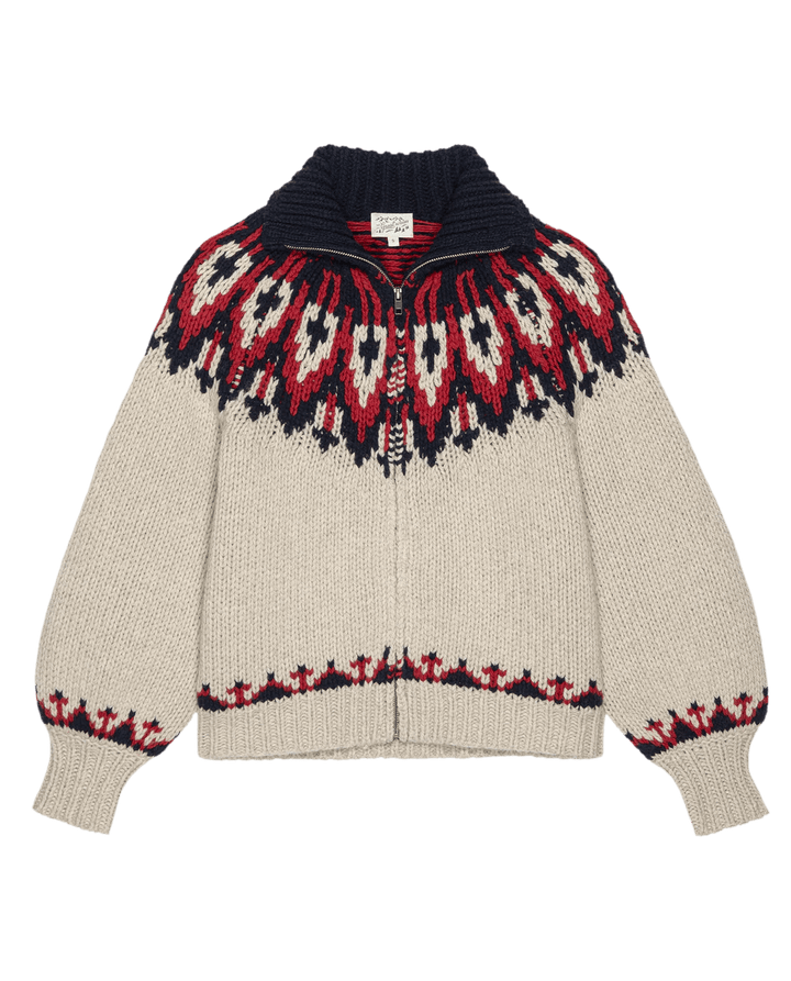 The Great - Nordic Sweater in Glacier Fair Isle - Kalifornia Jean Bar