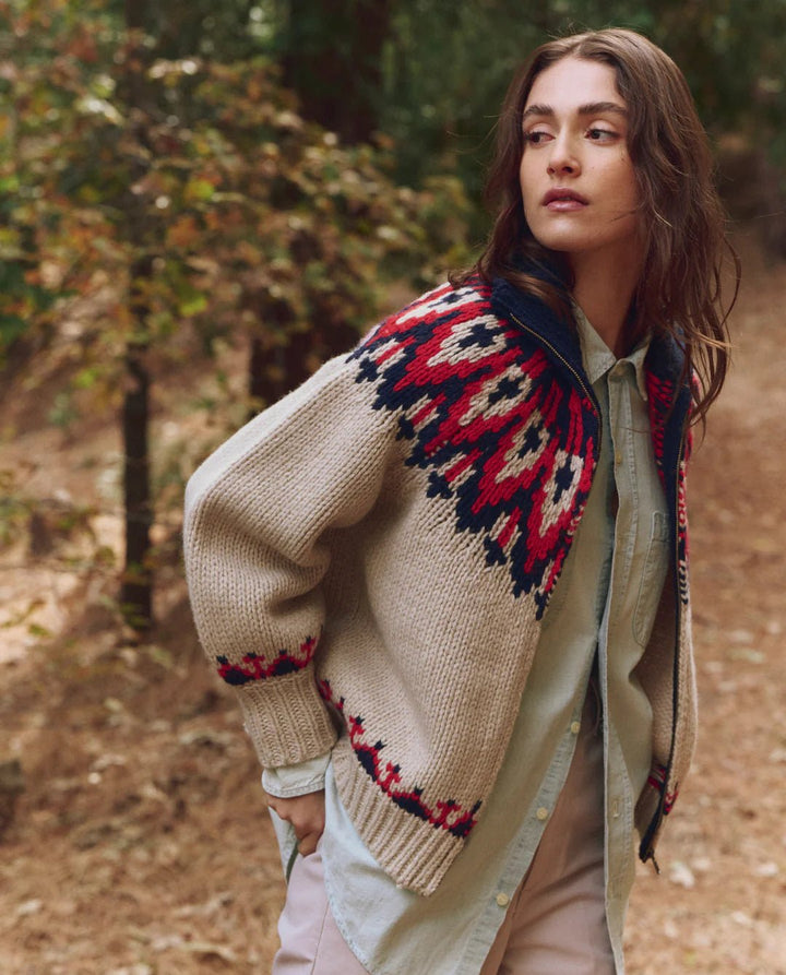 The Great - Nordic Sweater in Glacier Fair Isle - Kalifornia Jean Bar