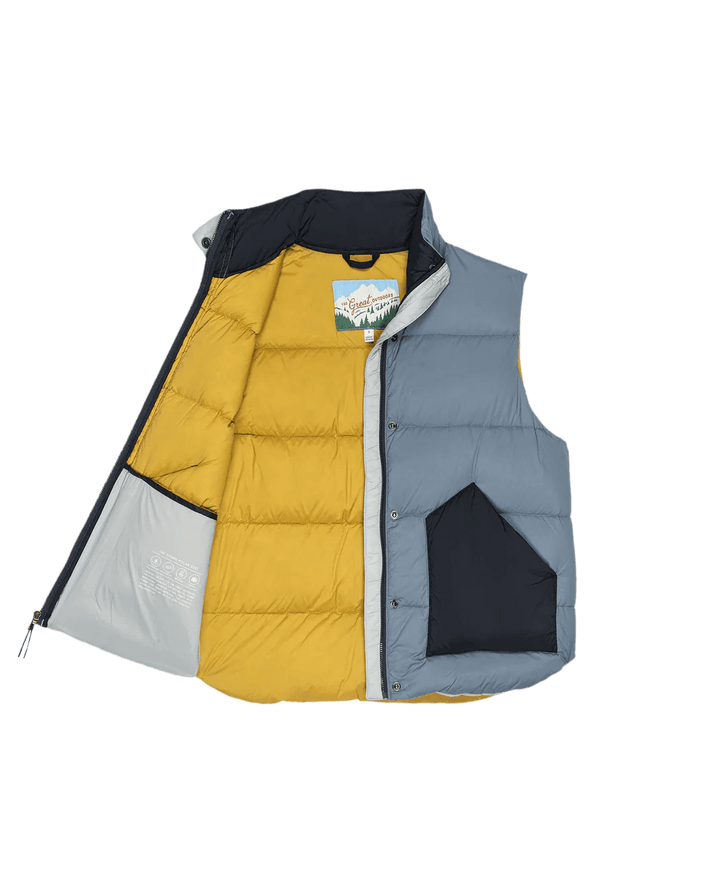 The Great - Polar Vest in Navy Colorblock - Kalifornia Jean Bar