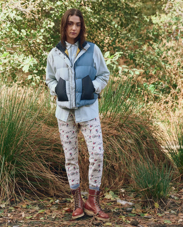 The Great - Polar Vest in Navy Colorblock - Kalifornia Jean Bar