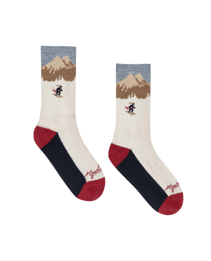 The Great - Ridge Runner Sock in Cream Skier - Kalifornia Jean Bar