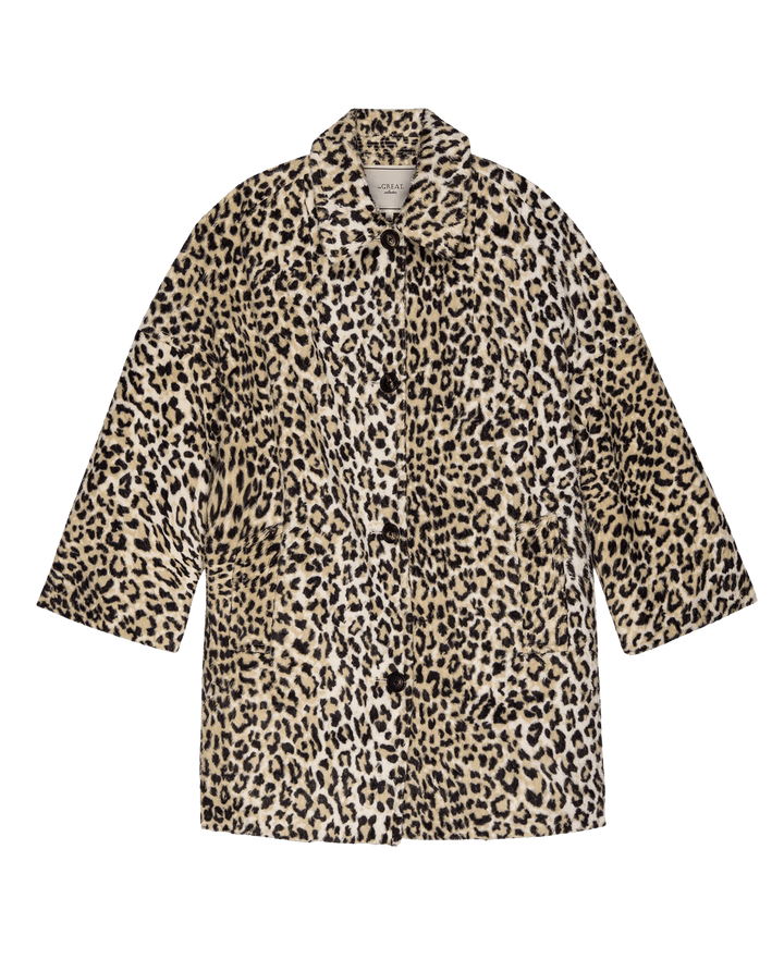 The Great - Vintage Leopard Car Coat - Kalifornia Jean Bar